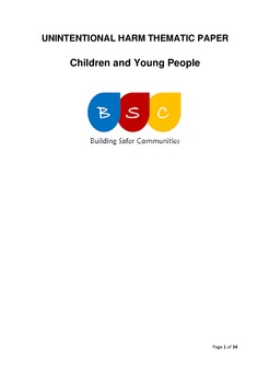 Unintentional Harm Thematic Paper - Children and Young People April 2017
